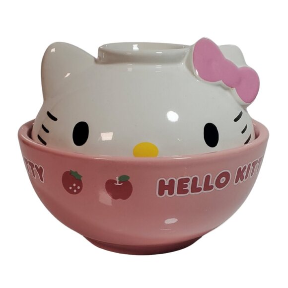 Sanrio Other - Vintage Hello Kitty Sanrio Noodle-Rice Bowl Tokyo Japan Rare Collectible 2004